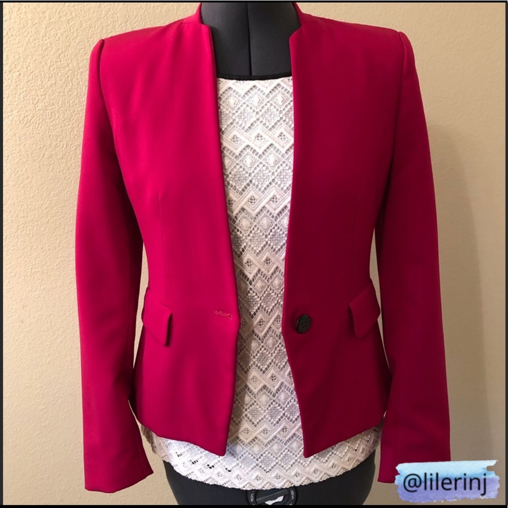 Zara Blazer in Raspberry - Picture 2 of 8